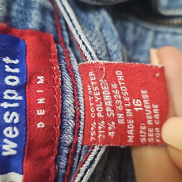 Denim Clamdiggers size 16 - Picture 3 of 5